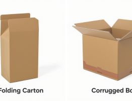 Folding carton vs corrugated box