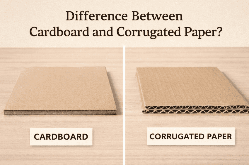 Difference Between Cardboard and Corrugated Paper